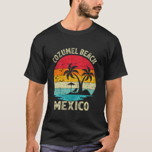 T-shirt Vacances en famille Vintage Retro Mexique Cozumel 
