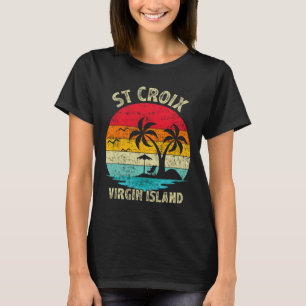 T-shirt Vacances en famille Vintage Rétro Virgin Island St