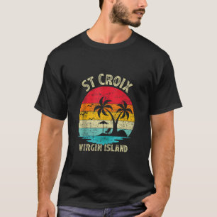 T-shirt Vacances en famille Vintage Rétro Virgin Island St