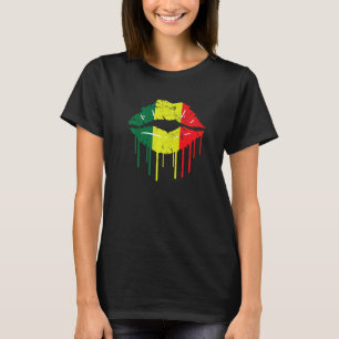 T-shirt Vacances en Jamaïque Drapeau Randonnée En Train De