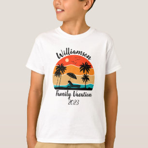 T-shirt Vacances familiales personnalisées