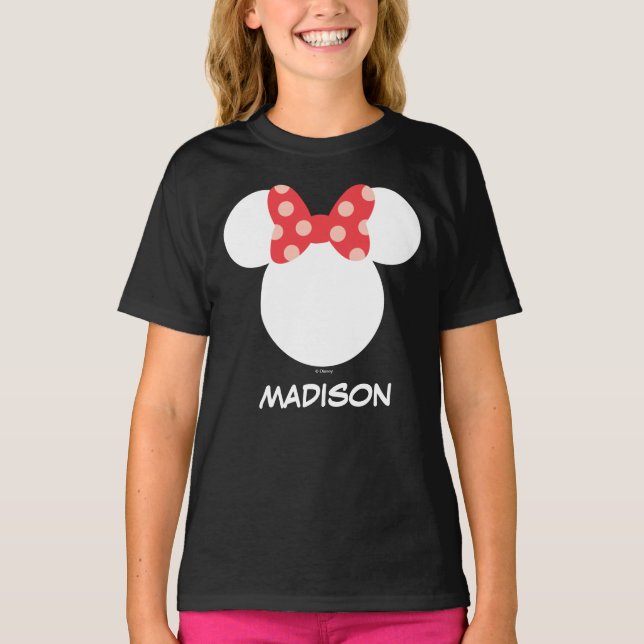 T-shirt Vacances famille Disney - Minnie | Ajouter Votre N (Devant)