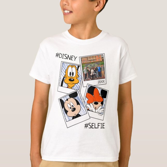 T-shirt Vacances famille Disney #Selfie | Mickey & Friends (Devant)