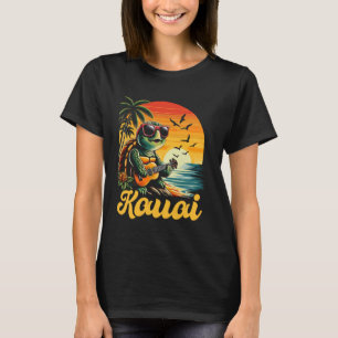 T-shirt Vacances hawaïennes de la tortue marine tropicale