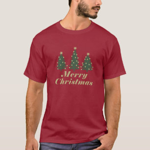 T-shirt Vacances Joyeuses pins de Noël