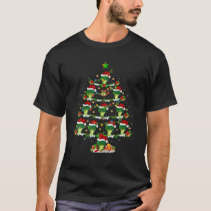 T-shirt Vacances Noël Éclairage Père Noël Broccoli Noël Tr