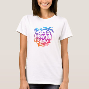 T-shirt Vacances ou voyage à Oahu, Hawaii 2026