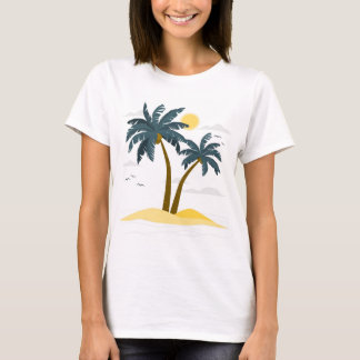 T-shirt Vacances Plage Cute Palm Tropical