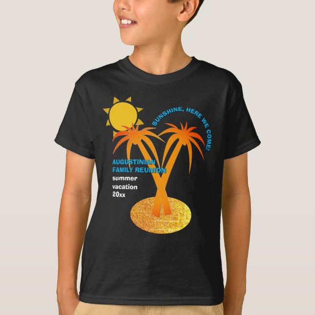 T-shirt Vacances Réunions d'été en famille (Devant)