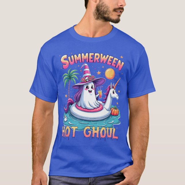 T-shirt Vacation Halloween Party Group Funny Summerween Wi (Devant)