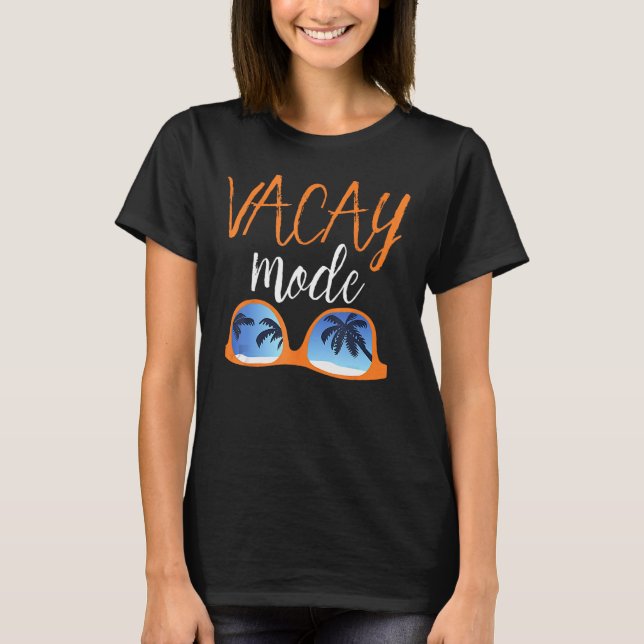 T-shirt Vacay Mode mignon Vacances Été Croisière Getaway H (Devant)