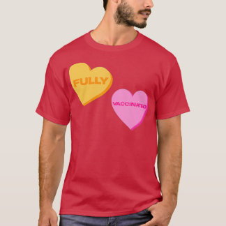 T-shirt Vaccin de coeur de bonbons de la Journée des valen
