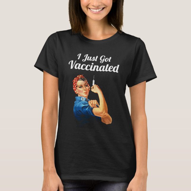 T-shirt Vaccin Rosie the Riveter contre le virus du 19 (Devant)