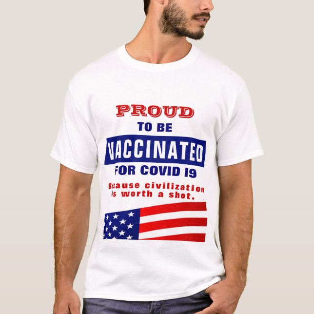 T-shirt Vaccination contre le virus 19  (Devant)