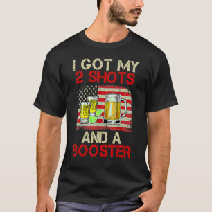 T-shirt Vaccination J'Ai Eu Mes Deux Chaussures Et Un Boos