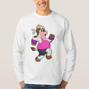 T-shirt Vache à la course