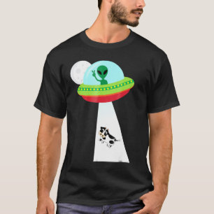 T-shirt Vache Alien Abduction Sci Fi Ufo