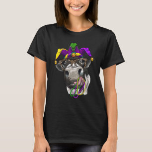 T-shirt Vache Animal Mignon Carnaval de Mardi Gras Bouffo