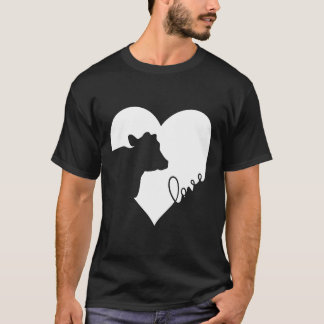 T-shirt Vache au cœur Vaches Amour