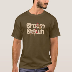 T-shirt Vache Brown à brun de poulet