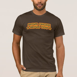 T-shirt Vache Brown à brun de poulet