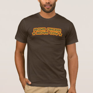 T-shirt Vache Brown à brun de poulet