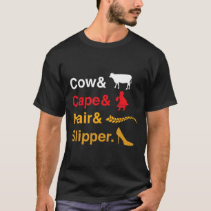 T-shirt Vache Cape Cheveux Amplificateur Chausson Lycée Th