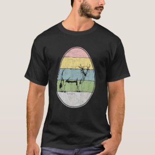 T-shirt Vache de graphique d'oeuf de Pâques heureux Vache