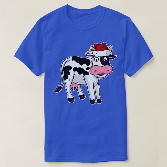 T-shirt Vache de Noël (Design devant)