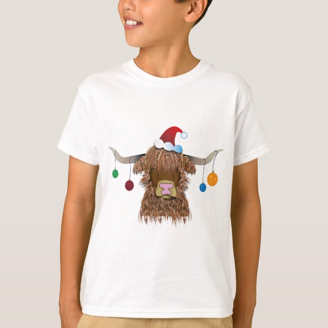 T-shirt Vache de Noël (Devant)