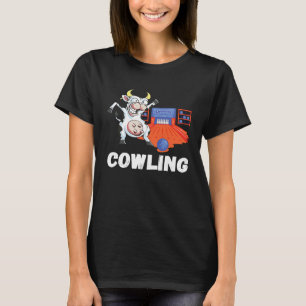 T-shirt Vache de quilleur de bowling drôle grève quille de