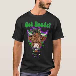 T-shirt Vache des Highlands Mardi Gras