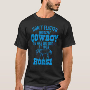 T-shirt Vache drôle de cowgirl pour filles équestres occid