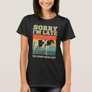 T-shirt Vache Drôle Pour Hommes Femmes Vache Éleveur De Bé