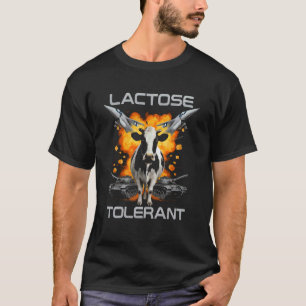 T-shirt Vache drôle tolérante au lactose
