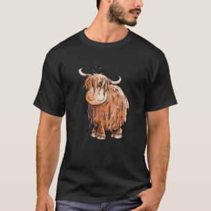 T-shirt Vache écossaise Highland Fluffy I Highland Cow
