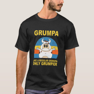 T-shirt Vache Grumpa Comme Un Grand-Père Régulier Seulemen