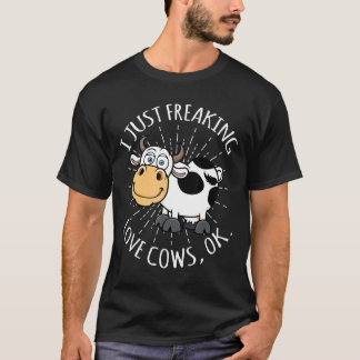 T-shirt Vache J'adore Vraiment Les Vaches Ok