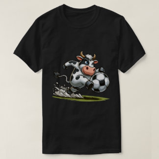 T-shirt Vache Jouer Soccer Sports Vaches Amateur