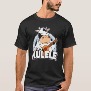 T-shirt Vache Jouer Ukelele Farmer Mookulele Uke Ukelele P
