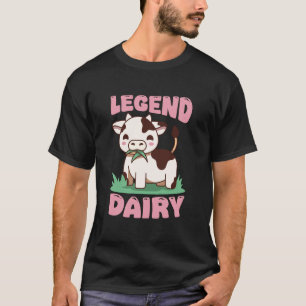 T-shirt Vache laitière légendaire Kawaii Mignonne Drôle
