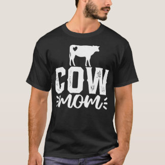 T-shirt Vache Maman cadeau de la fête des mères
