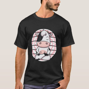 T-shirt Vache Méditant Animal Méditation Chakra Zen Yoga C