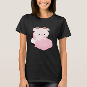 T-shirt Vache mignonne fatiguée