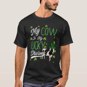 T-shirt Vache Mon chien est mon porte-bonheur Meilleur P
