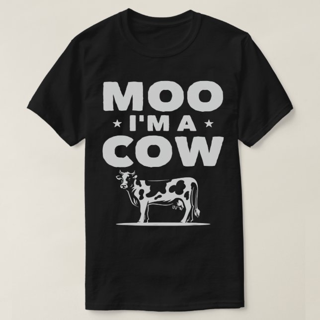 T-shirt Vache Mooey Moo Vache Agriculteurs Costume Vache M (Design devant)