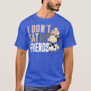 T-shirt Vache Mouton Cochon Poulets Je ne mange pas mes am