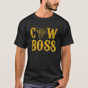 T-shirt Vache Patron Highland Cow Tee
