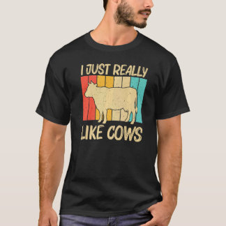 T-shirt Vache pour hommes femmes éleveur de vaches élevage