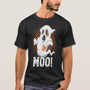 T-shirt Vache qui rit Impression Halloween Fantôme Pun Vac